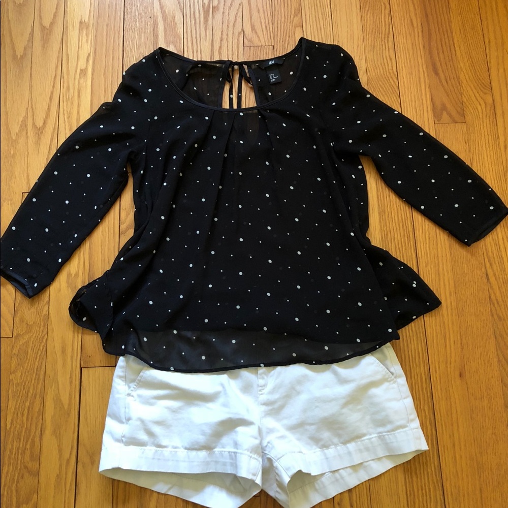 H&M Sheer Black Top